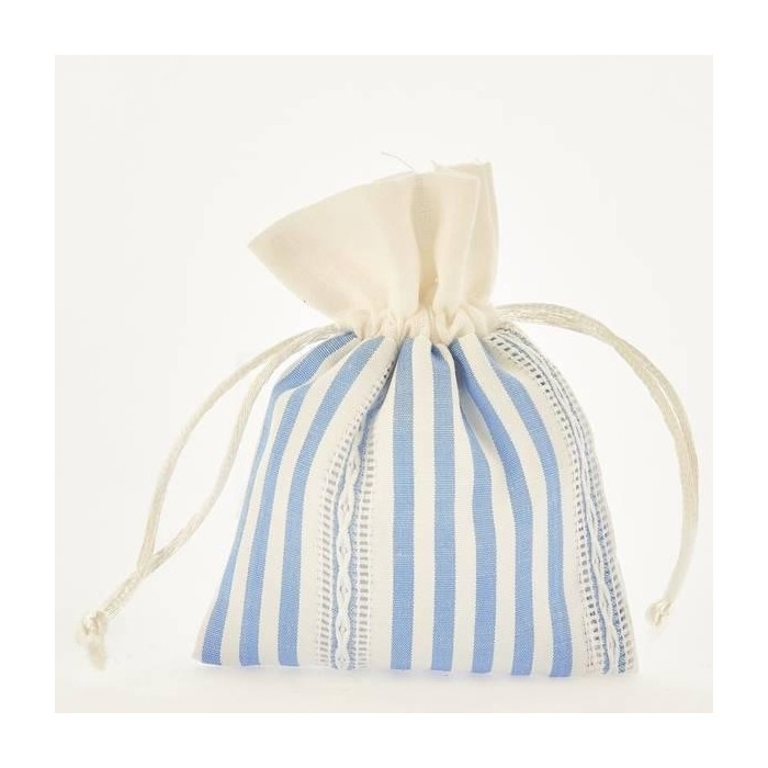 SACC CELESTE RETT RIGATO CM10